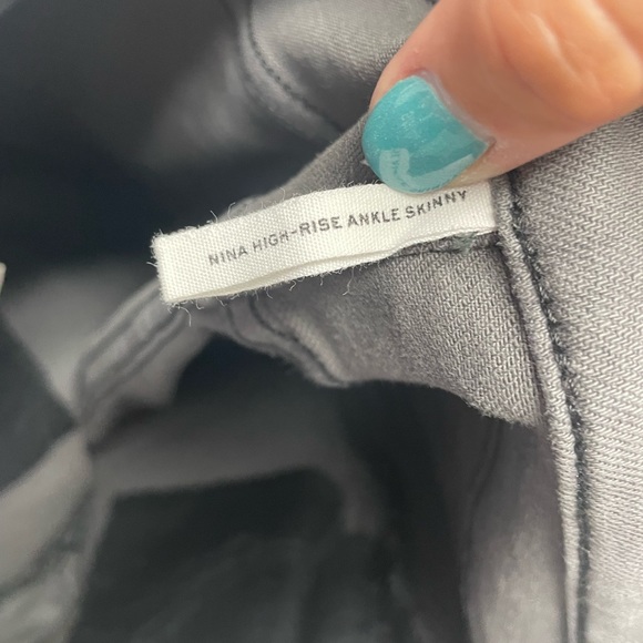 Rag & Bone Nina High-Rise Ankle Skinny in Black. Size 26. - Picture 13 of 14